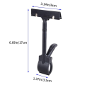 20PCS Adjustable Plastic Sign Holder,Clip-on Style Double Head Display Clips Rotating Reuse Sign Price Tag for Store.