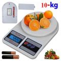 Portable 10kg Digital Kitchen Scale for food or others, Precise Food Measuring, Mini Electronic Weight Machine with LCD Display, Your Handy Companion for Measuring. 