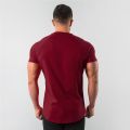 New Stylish Plain Tops Fitness Mens T Shirt Short Sleeve Muscle Joggers Bodybuilding Tshirt Male Gym Clothes Slim Fit Tee Shirt. 