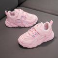 Children's fashion sneakers 2024 spring new girls' dad shoes, thickened warm cotton shoes, student casual shoes tide.