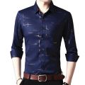 Formal Shirt For Men Long Sleeve Turn Down Collar Stripes Single-breasted Business Men‘s dress shirts Top roupa masculina 2024. 