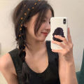 Cute Little Flower Braid Fairyism Hair Chain Flower Small Hairpin Summer Versatile Side Tassels Hair Rope. 