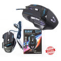 USB Wired Backlight TJ-11 Optical Mouse 4000DPI Adjustable 6 Buttons Gaming mouse USB Wired Gaming Mouse Multi Color mouse. 