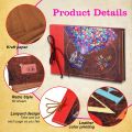 60 Page DIY Handmade Photo Album Scrapbook Our Adventure Book Retro Kraft Album Anniversary Wedding Guest Book Memory Gift.