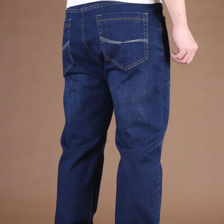 Elastic%20Waist%20Jeans%20Men's%20Fat%20Guy%20Elastic%20Loose%20Straight%20Non-Magnetic%20Non-Iron%20Work%20Pants%20Wear-Resistant%20plus%20Size%20Men's%20Pants%20-%20Image%204