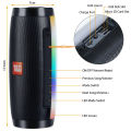 LED TG157 Portable Bluetooth Speaker Wireless Subwoofer Dual Bass Column Boombox BT AUX TF Music Play For Outdoor Camping. 