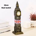 European Creative Antique Bronze Big Ben Statue London Model Metal Figurine World Landmark Architecture Home Decor. 