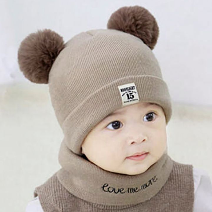 TYRY.HU%20%202Pcs%20Baby%20Winter%20Hats%20Scarf%20%20Baby%20Beanies%20Cap%20hat%20male%20knitted%20plush%20Cap%20For%20Girls%20Boys%20Kids%20Winter%20Warm%20Hat%20Scarf%20Set%20-%20Image%203