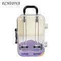 ECHIDNA Suitcase Box Space Saving Travel Jewelry Miniature Luggage.