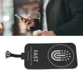 Portable 10W Wireless Charger Receiver Ultra Thin Type C Wireless Charging Patch with Magnetic Charging Cable.