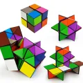 2 in 1 Yoshimoto Cube Magic Cube Infinite Cube Toy Relax Puzzel Game for Children Adults EDC Double Star Flexicube. 