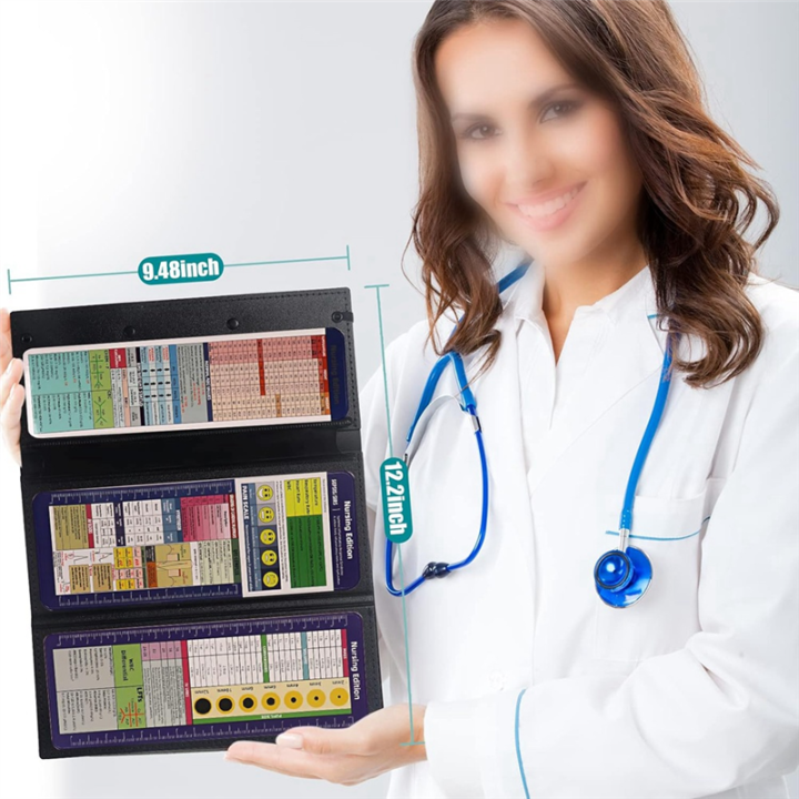 Nursing%20Clipboard%20Foldable,%203%20Layers%20Nurse%20Clipboard%20with%20Nursing%20Edition%20Cheat%20Sheets%20Trifold%20Clipboard,%20Pink%20Durable%20Easy%20to%20Use%20-%20Image%206