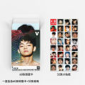 V Taehyung 55Pcs/Box K-POP BTS DECO KIT Photocard/Lomocard. 