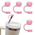 Reusable Silicone Straw Topper Eco-friendly Leak-proof Dust-proof Straw Cover Compatible Stanley Cup Fit Spill Stopper for.
