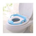 Baby Soft Washable Toilet Seat With Handler For Kids/ Baby Potty Ring Riduttore Soft Reducer. 