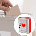 Wedding Cards Box Suggestion Box Multipurpose Card Receiving Box Transparent with Lock Wall Mounted Donation Box for Graduation Decor Survey. 