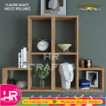 L-Shaped Floating Shelf -Adjustable Shelf - Multi-Functional Design for Books, Decor, and Storage-Modern Bookcase-Wall-Mounted Bookcase-Floating Bookshelves-HR Crafts. 
