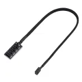 4-pin PWM splitter hub computer CPU/fan power multiple connector cable adapter support 3-pin/4-pin fans. 
