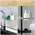 Faucet Sponge Holder for Kitchen Sink Caddy Storage Rack Holder Stainless Steel Dish Soap and Sponge Holder for Kitchen and Bathroom -  NR Mart-2024. 