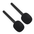 Microphone Handle Mount Wireless Mic Stand Black 2Pcs Portable Perfect Fit ABS Structure for Traditional Interviews for Hollyland Lark M1 C1. 