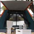 Camping Tent Portable Quick Assemble up for Climbing Trekking Green 240x240x155cm. 