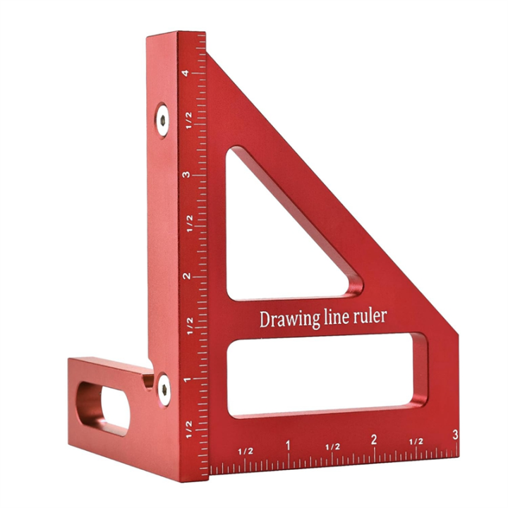 Multi-Angle Measuring Ruler,45/90 Degree Aluminum Alloy Woodworking ...