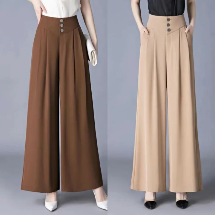 High-End%20Wide-Leg%20Pants2023Spring%20and%20Autumn%20New%20Women's%20Skirt%20Pants%20High%20Waist%20Drooping%20Slimming%20Solid%20Color%20Casual%20High-End%20Wide-Leg%20Pants%20-%20Image%207