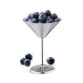 Stainless Steel Martini Glasses Set of 4, 8 Oz Metal Cocktail Glasses, Unbreakable, Durable, Mirror Polished Finish. 