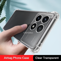 Xiaomi Redmi K70e 5G Flexible Clear Transparent Soft TPU Back Case Cover With Bumper.