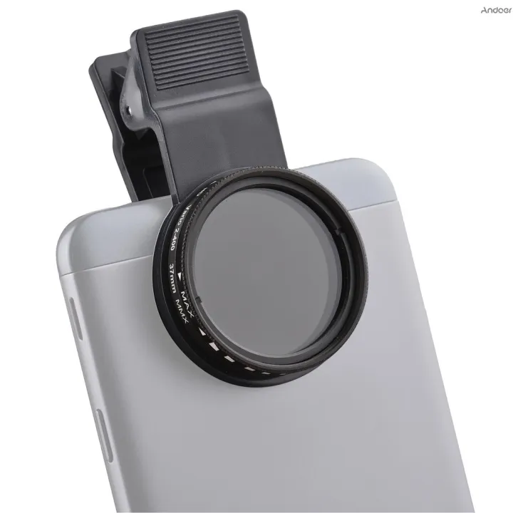Andoer%2037MM%20Professional%20Clip-on%20Phone%20Filter%20Lens%20ND2-400%20Adjustable%20Neutral%20Density%20Filter%20with%20Phone%20Clip%20Lens%20Protector%20for%20Smartphone%20Photography%20-%20Image%205
