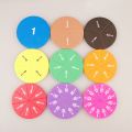 Children Montessori Math educational cognitive cards Toys For Child Development Circular Numbered Fractions Counting Chips Toy. 