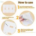 30 Pieces Wall Plate Outlet Sealers Insulation Wall Insulation Gasket for Rocker Duplex. 
