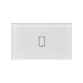 Smart Switch for Broadlink Wall Light, App Control, Glass Panel, Alexa and Google Home Compatibility, Model 2. 