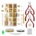 Jewelry Making DIY Bracelet Necklace Material Tool Pliers,Jewelry Set Getting Started,Bracelet,Earring Making Kit. 