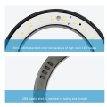 LED Circular Fill Light with USB Adjustable Desktop Triangle Bracket. 