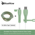 [For Type-C]BlueWow Phone Charger Cable Protector Cover Silicone Anti-breaking Headphone Cable Protector, Charging Cable Winder CP15. 
