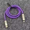 240W 4 in 1 Functional Super Fast Charge USB Type C Liquid Silicone Aluminum Alloy Data Cable For iPhone Huawei Samsung Xiaomi.