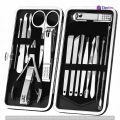Professional Nail Pedicure Set Stainless Steel Nail Cutting Machine Kit Tool -12 pcs. 