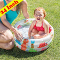 Intex Inflatable Baby Bath Tub Swimming Pool 24/34/45 inch (Multicolor).