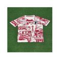 Football jersey on Japanese manga with blue crayons, new dragon ball ersion, hai ersion, supporting one jersey. 