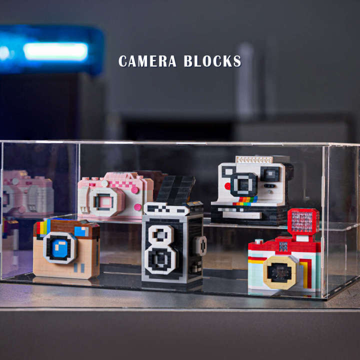 ChaoLeChuang Digital Camera Small Particle Micro Assembly 3D SLR Block Model Gift for Boys and Girls