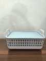 Plastic Container Box | Foldable Plastic Storage Basket Jhuri | Length: 13 inch | Width: 9 inch | Height: 5 inch. 