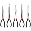Extended Handle Needle-Nose Pliers 5-Piece Set Replacement Accessories Elbow O-Shaped Pliers 25/45/90 Degree Bent-Nose Pliers Hand Tools. 