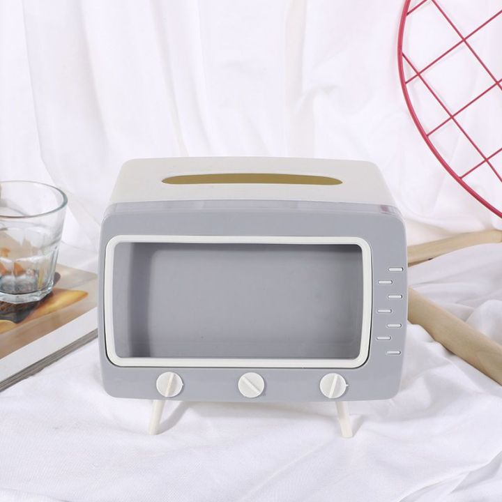 Retro%20TV%20Shaped%20Tissue%20Box%20&%20Phone%20Holder%20Tissue%20Box%20Mobile%20Phone%20Rack%20Bracket%20Plastic%20Household%20Living%20Room%20Desktop%20Creative%20Storage%20Box%20-%20Image%209