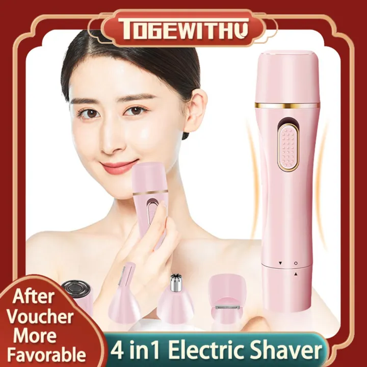Facial%20Hair%20Removal%20for%20Women,%204%20in%201%20Professional%20Electric%20Razor%20Shaver%20for%20Women%20Waterproof%20Hair%20Remover%20Kit%20with%20Nose%20Hair%20Trimmer%20Eyebrow%20Trimmer%20USB%20Rechargeable%20Ladies%20Body%20Hair%20Trimmer%20Hair%20Removal%20Device%20Appliances%20Lady%20Shaver%20-%20Image%202