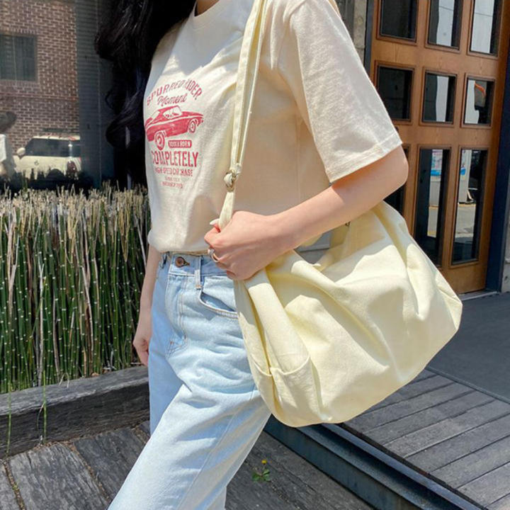 Canvas%20Ladies%20Shoulder%20Bag%20Adjustable%20Strap%20Casual%20Accessory%20Cotton%20Cloth%20Material%20Canvas%20Crossbody%20Bag%20Trendy%20Stylish%20Design%20Canvas%20Handbag%20for%20Female%20Students%20School%20Accessory%20Daily%20Commute%20Fashion%20-%20Image%206