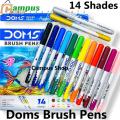 Doms Brush Pens 14 Shades for students and artists. 