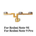 New Power Volume Side Key Button Flex Cable Ribbon For Xiaomi Redmi Note 9S 9 Pro Replacement Parts.
