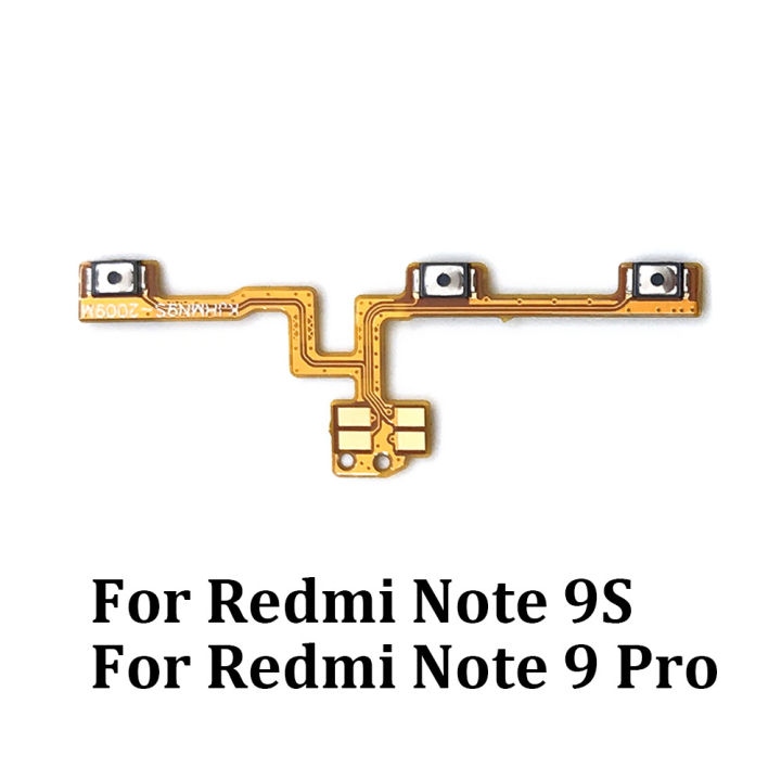 New Power Volume Side Key Button Flex Cable Ribbon For Xiaomi Redmi Note 9S 9 Pro Replacement Parts