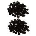 200 Pcs Black Sponge Earbud Headphone Cap Ear Pads Cover Replacement.
